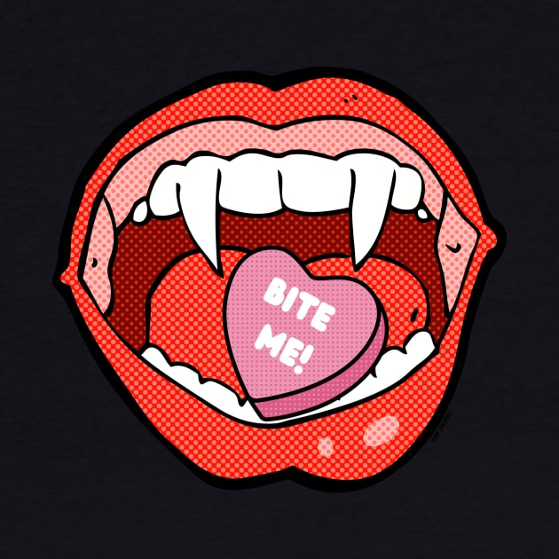 Bite Me Valentine Fangs by NOLA Bookish Vamp